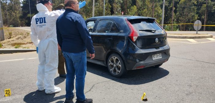 Ataque armado en El Quisco: PDI investiga homicidio frustrado tras balacera contra vehículo con tres heridos graves