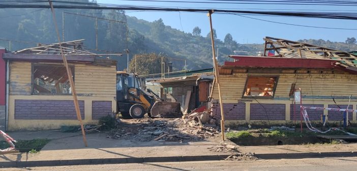 Demuelen antigua sede social de Lo Gallardo para dar inicio a las obras del nuevo edificio