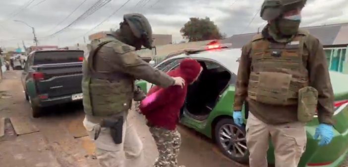 Seis detenidos por tráfico de drogas en operativo del OS7 en la parte alta de Llolleo