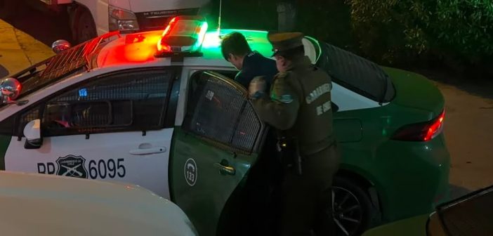 Santo Domingo: Peligroso delincuente con orden vigente por robo con intimidación fue capturado por Carabineros 