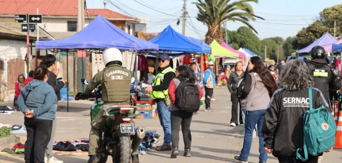 Operativo conjunto refuerza fiscalización y ordenamiento en la Feria de Tejas Verdes