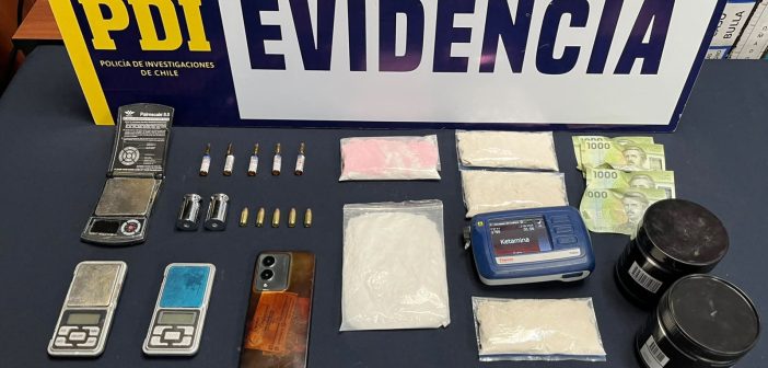 PDI San Antonio detiene a imputado que traficaba ketamina y fentanilo en Bellavista